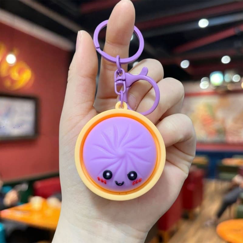 Yoo Miniatura Pão Cozido No Vapor Chaveiro Acessório Elegante Item De Transporte Diário