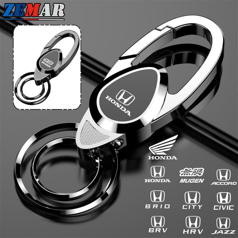 Chaveiro de Metal Honda de Alta Qualidade para Carros e Motocicletas com Padrões Gravados a Laser HR-V Fit Civic City Ha
