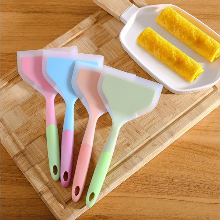 Espátula de silicone antiaderente Pan espátula especial Tamagoyaki espátula de silicone grosso ovo queima frita