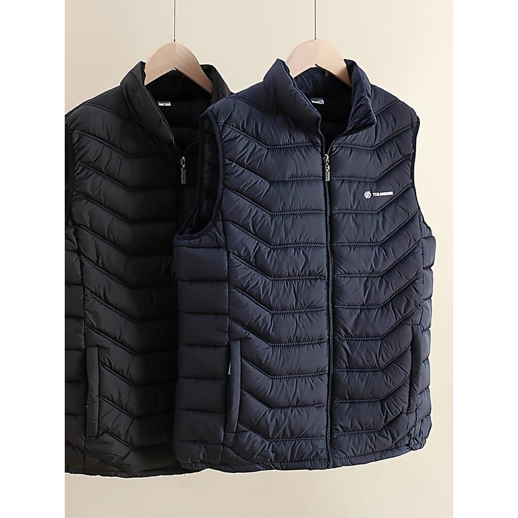 Colete masculino outono inverno novo estilo jaqueta solta leve para baixo colete de algodão moda colete engrossado jaque
