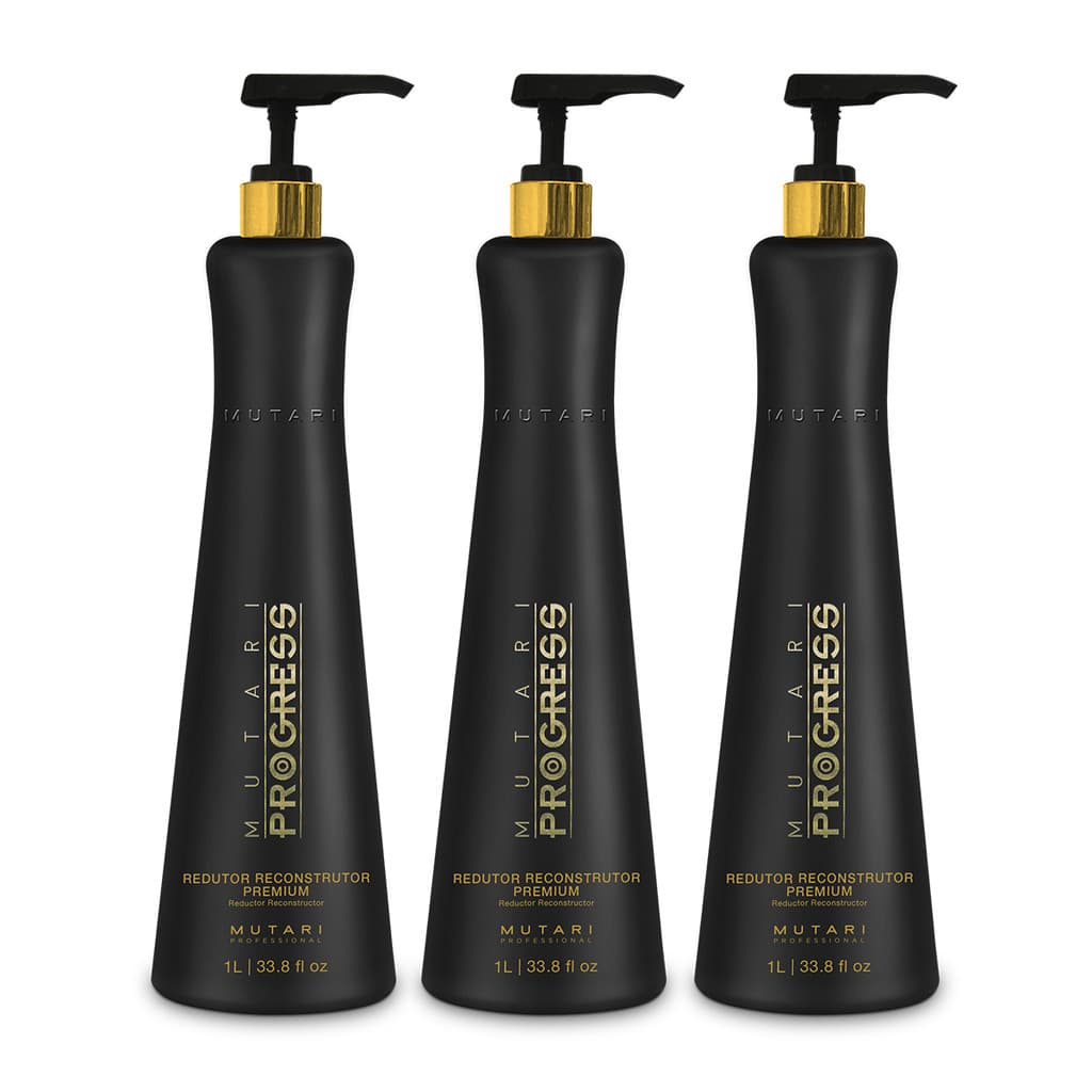 Kit 3 Progressiva Progress Selagem Profissional 1l Mutari