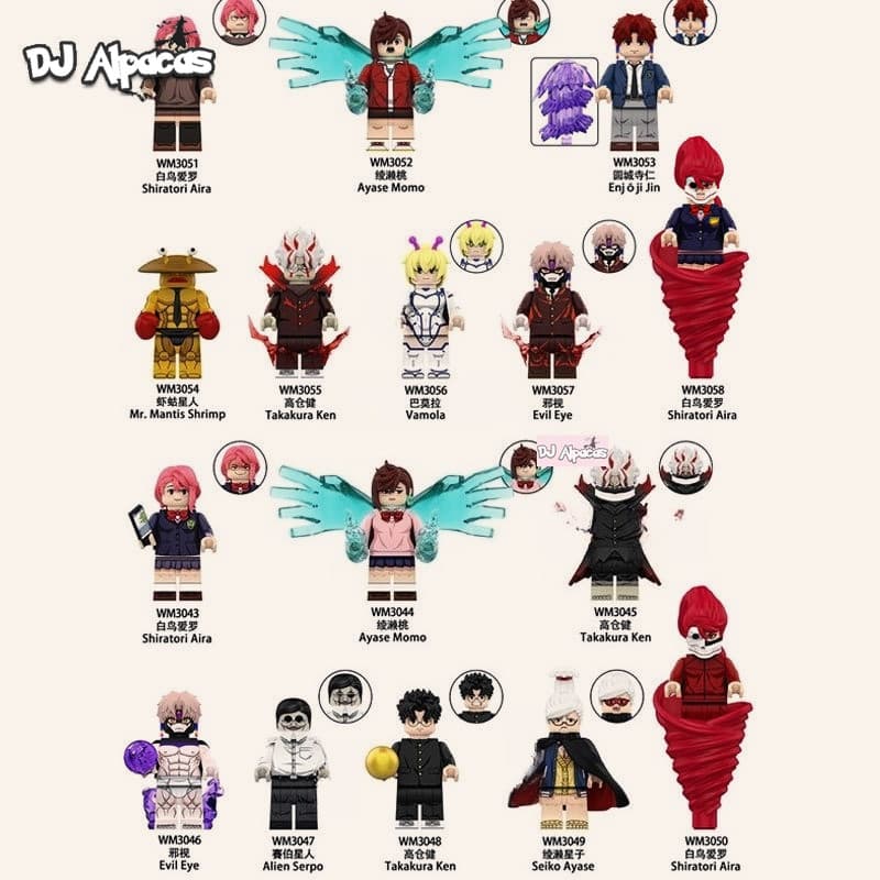 Blocos De Construção Figuras Brinquedo Colecionável WM3052 WM3053 WM3054