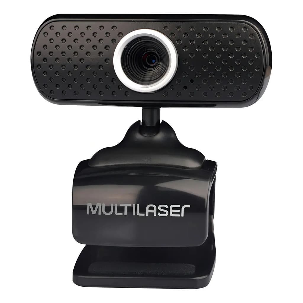Webcam Plugeplay 480p Mic Usb Preto Multilaser - Wc051