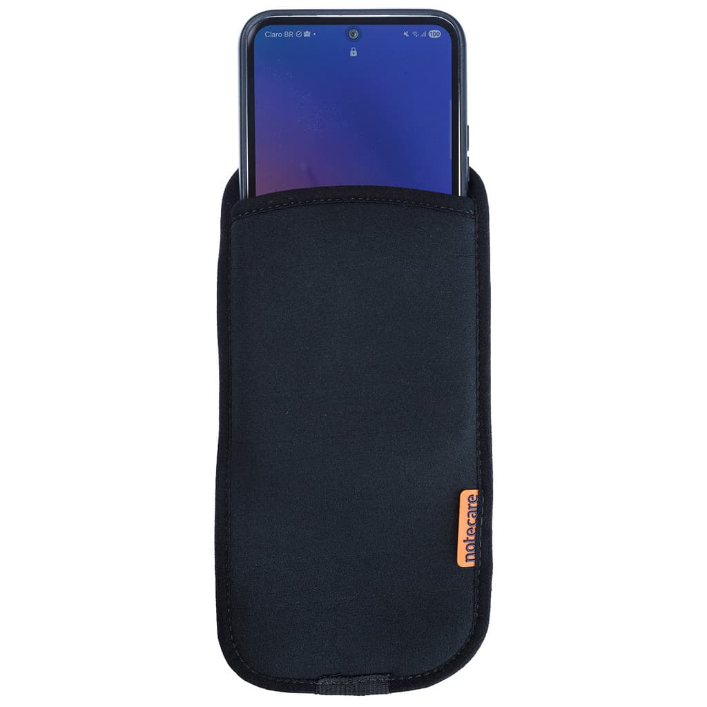 Sobrecapa Celular Notecare  Lisa  Neoprene  com Bolsos Traseiros