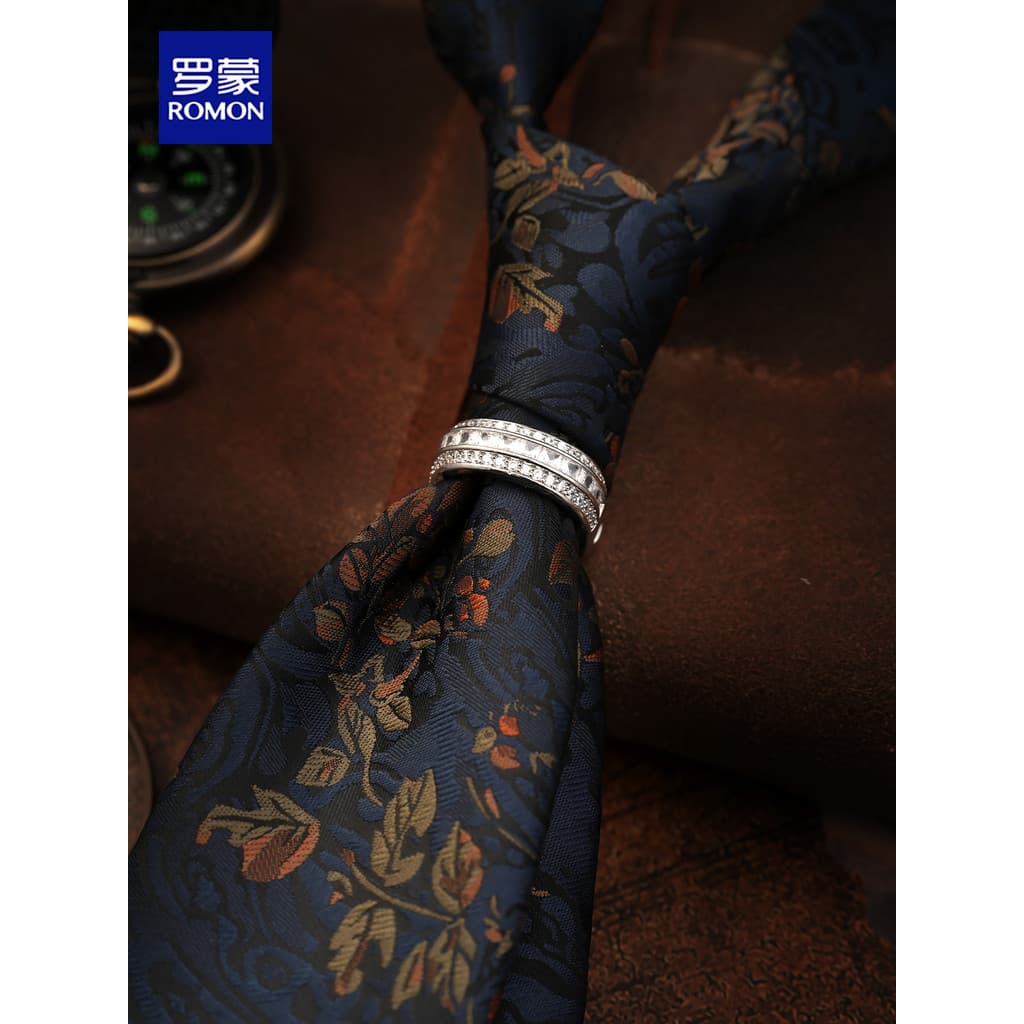 Anel de gravata Lomon masculino moda única camisa gravata argola Retro Formal negócios gravata anel clipe terno acessóri