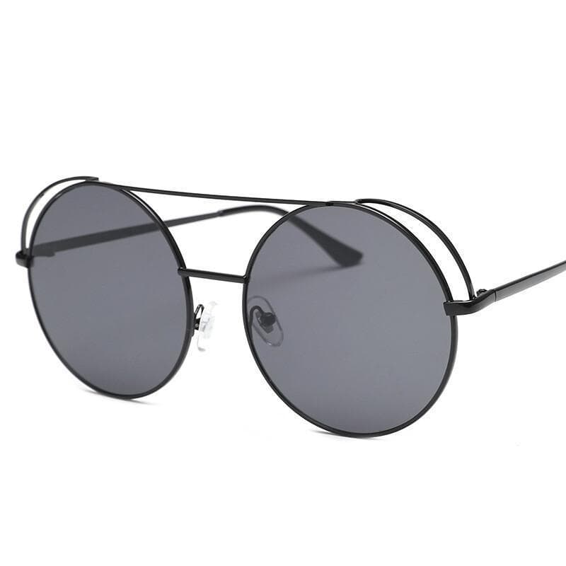 2026 Novos Óculos de Sol Redondos Vintage Masculinos, Óculos de Sol Espelhados com Ponte Dupla para Mulheres, Óculos de