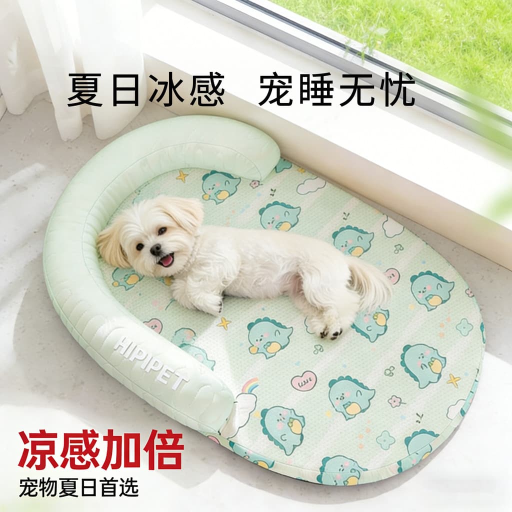 Cama de gato verão tapete fresco removível lavável cama de gato cama fresca