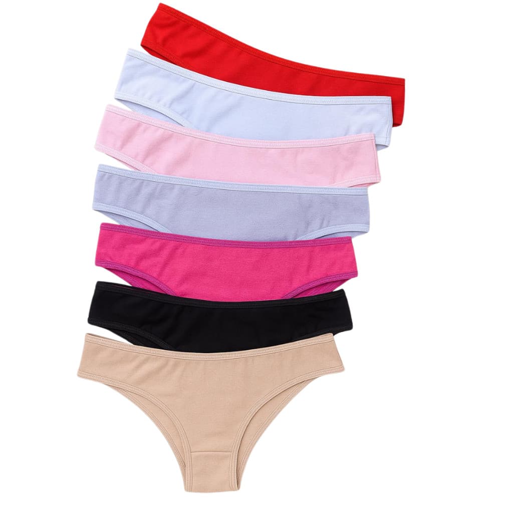 Kit 10 Calcinhas Tanga Básica Microfibra Premium Adulto