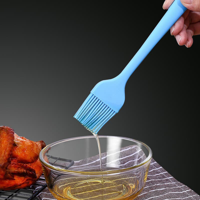 Escova de óleo cozinha panqueca Silicone tipo integrado sem fiapos resistente a altas temperaturas doméstico churrasco c