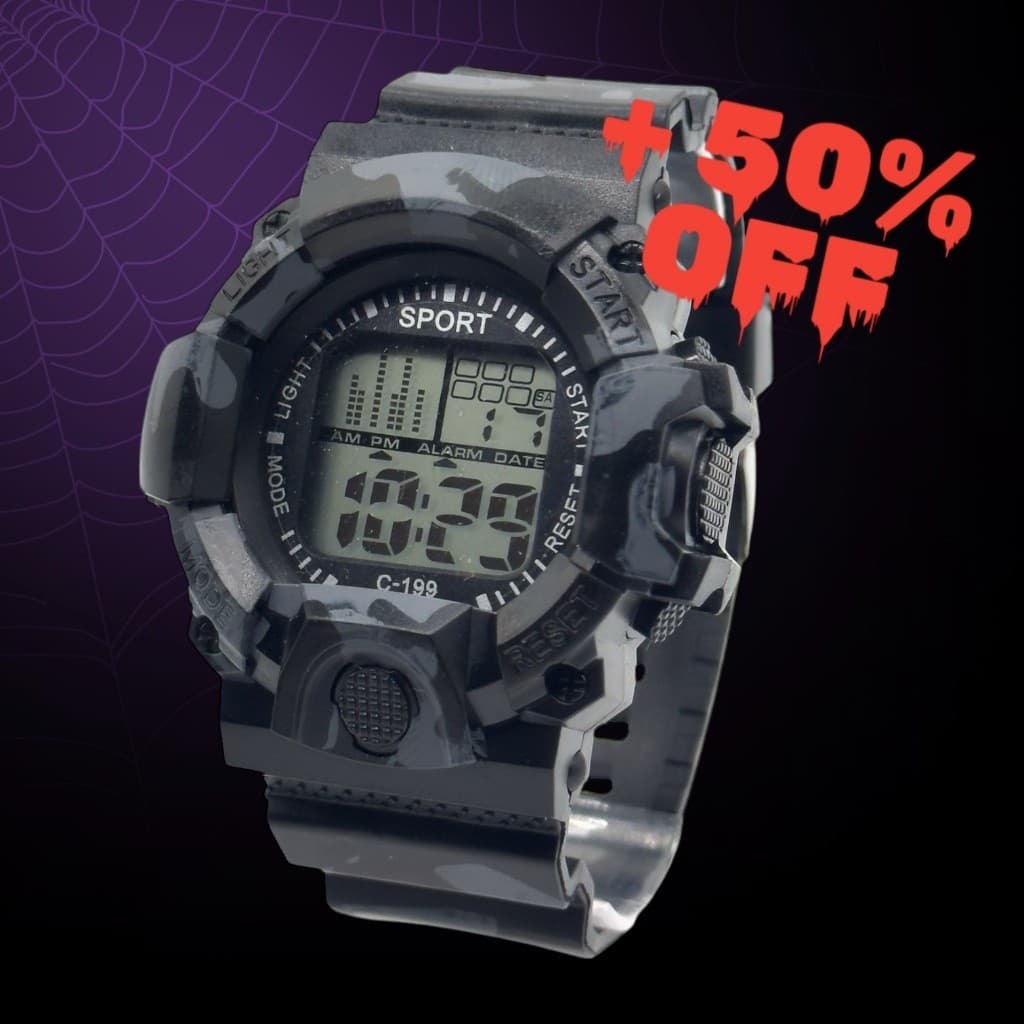 Relógio Camuflado Masculino digital Silicone