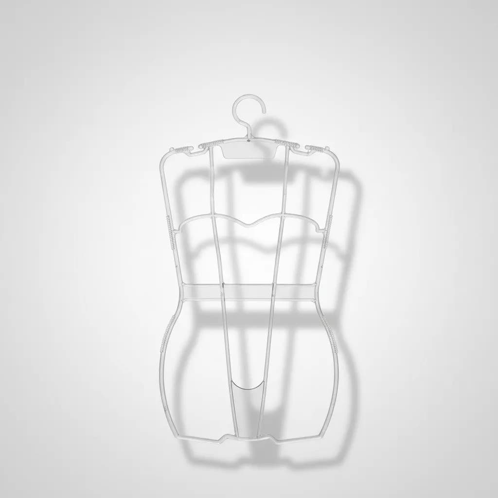 Cabide De Acrílico Silhueta 3d Transparente Kit 10 Unidades