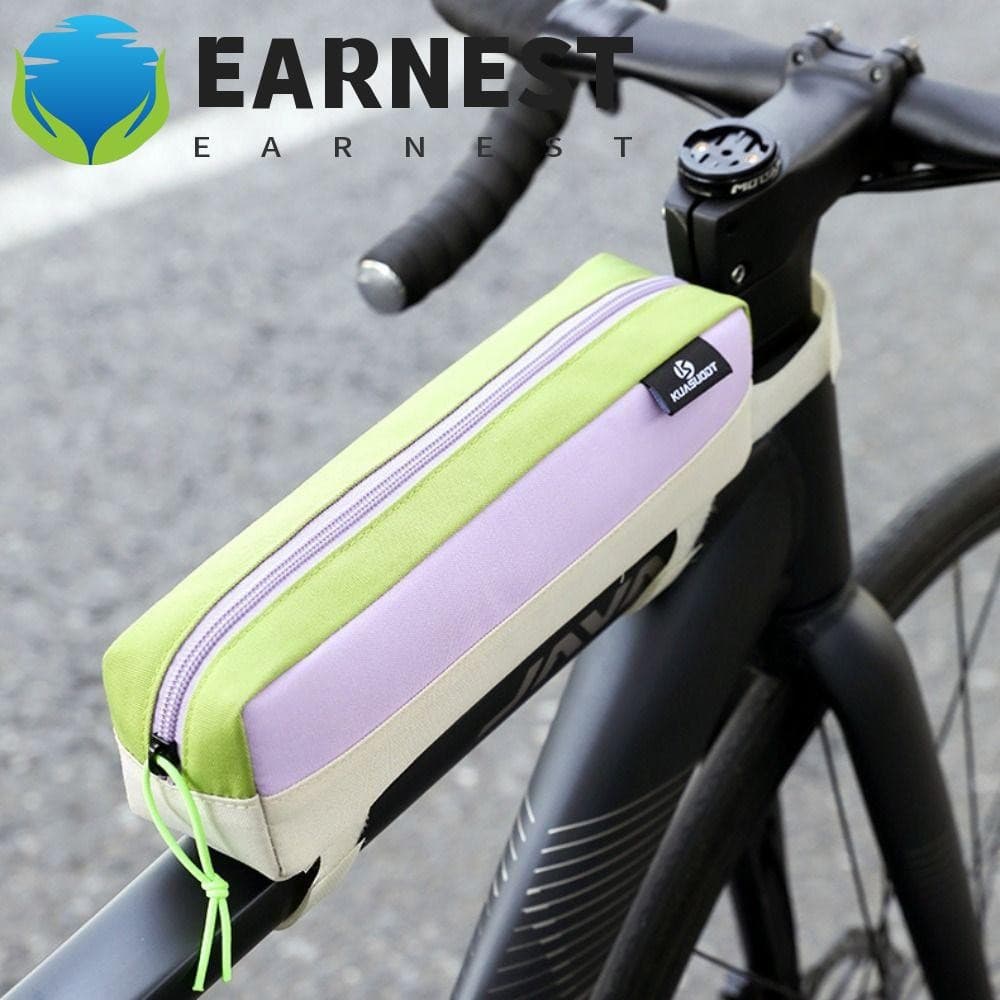 Bolsa De Feixe Dianteiro De Bicicleta EARNEST , Tubo Superior De Poliéster À Prova D'água Leve Para Quadro