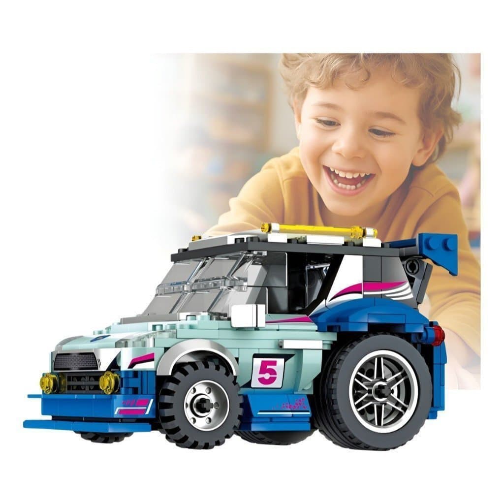 Carrinho Blocos De Montar Com 281 Peças Com Controle Remoto Colecionável Brinquedo Infantil Criança