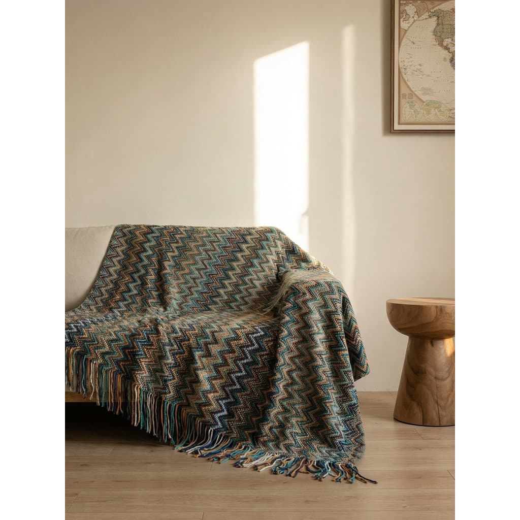 Estilo boêmio cobertor de cabeceira capa cobertor de malha borla estilo étnico b & b tiro Nap cobertor ar condicionado e