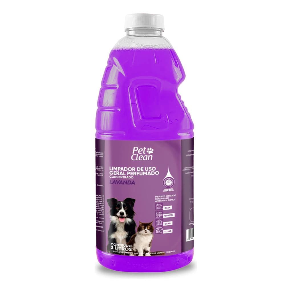ELIMINADOR DE ODORES LAVANDA PET CLEAN 2 L