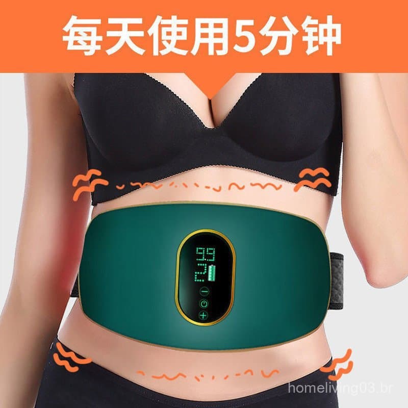 Cinto de massagem multifuncional para massagem abdominal, equipamento de fitness para casa, máquina vibratória, pequeno