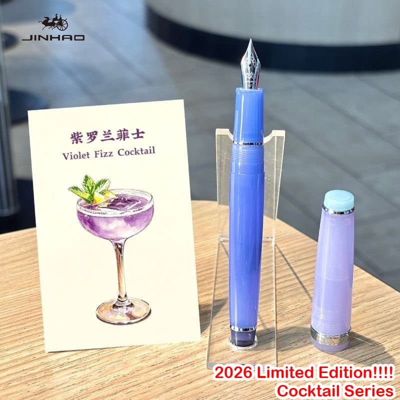 2026 Edição Limitada JINHAO 82 Caneta-Tinteiro Cocktail Series EF/F/M Clipe Dourado Escrita Suave Material Escolar De Es