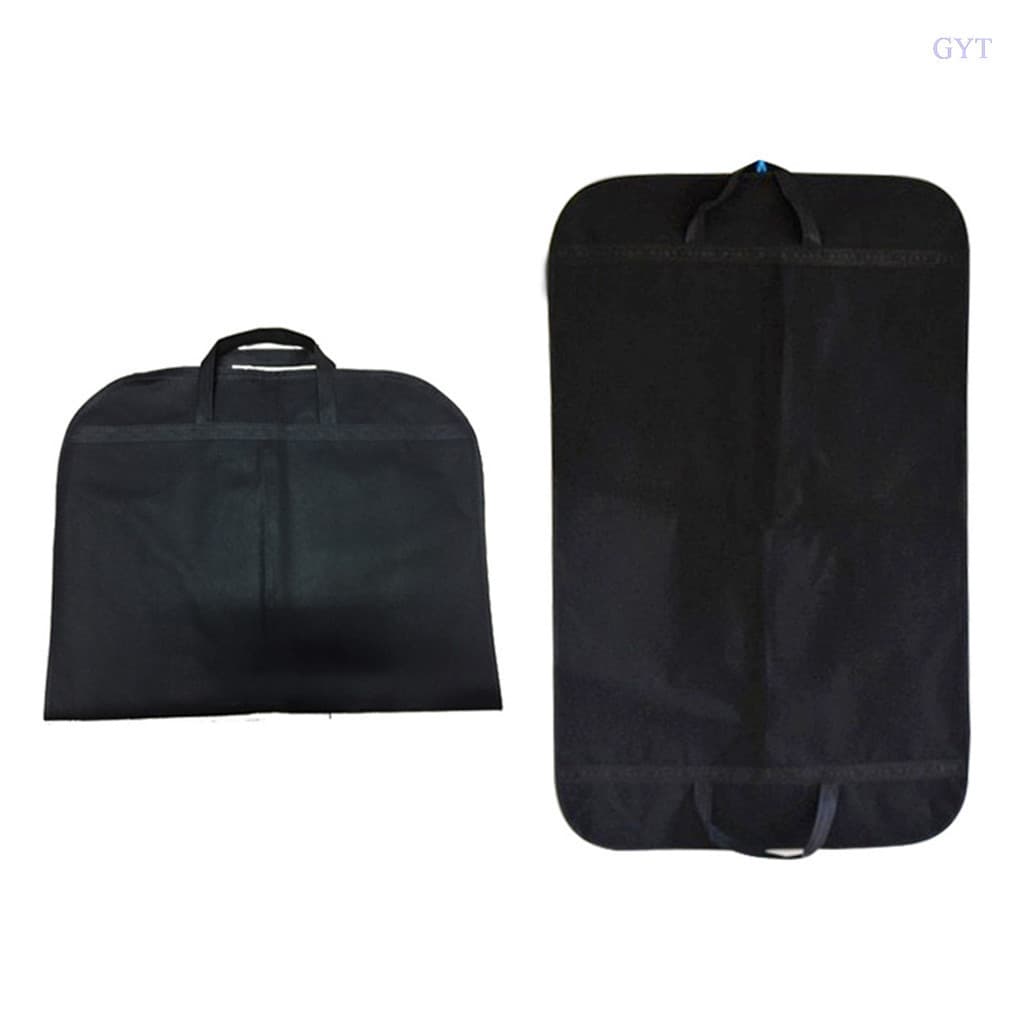 GYT 1PC Preto Terno Capa De Poeira Saco Formal Vestido Armazenamento Zip Vestuário À Prova Roupas Protetor Dobrável
