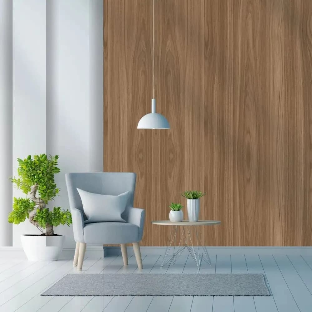 Papel De Parede 5 Metros X 45 Cm  Adesivo Imitação Madeira