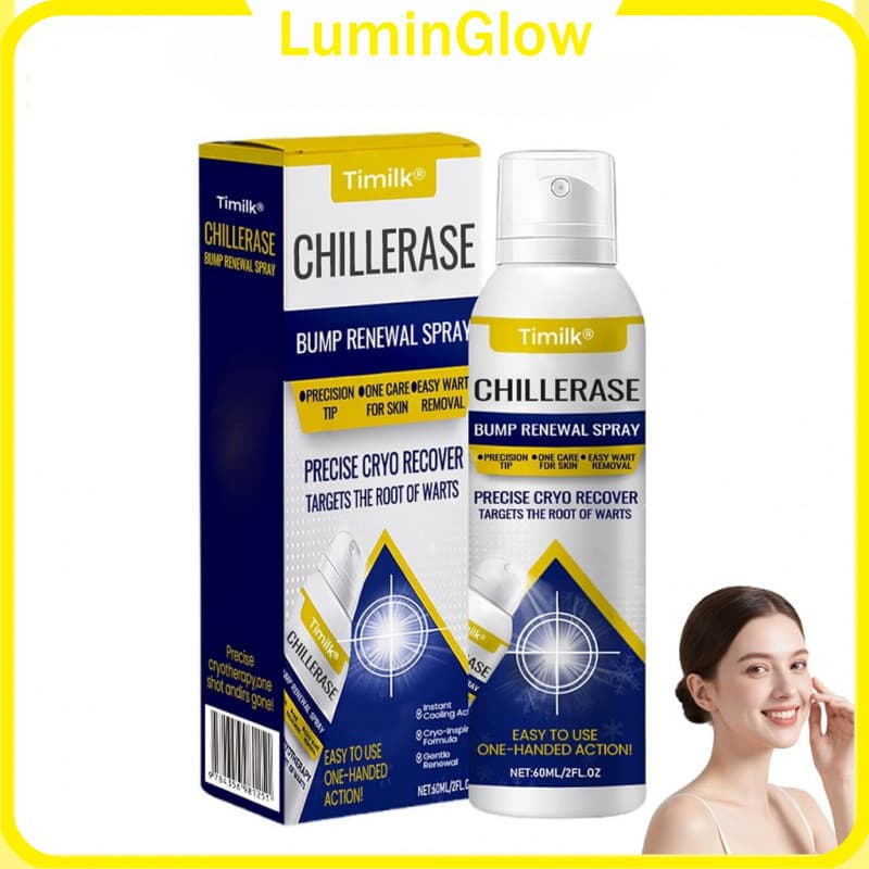 [LuminGlow] Timilk ChillErase Bump Renewal Spray , Corporal Avançado De Ácido Salicílico 2 % Natural Para Pele-60ml