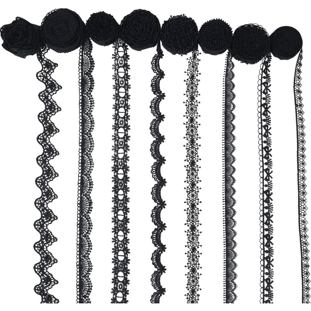 Conjunto de Fitas de Renda IDONGCAI Venice com 8 Padrões para Costura de Roupas, Decoração de Casa, Artesanato e Projeto