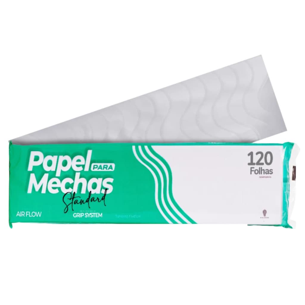 Papel Ecologico Para Mechas Standard 11x47cm 120 Folhas