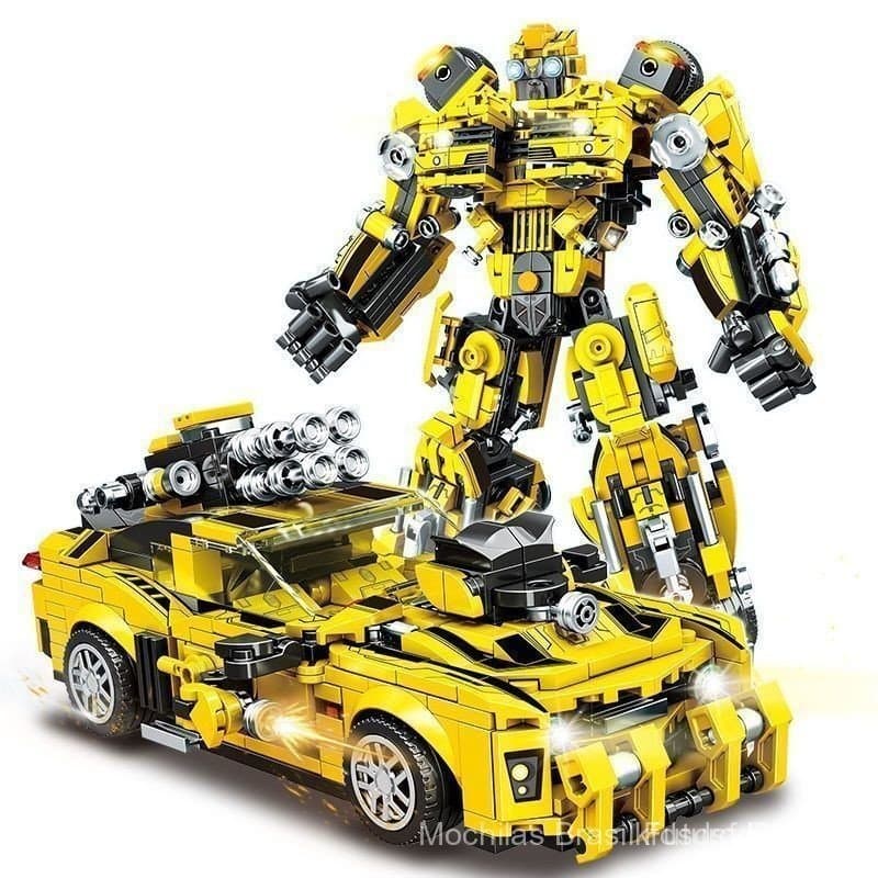 Compatível com brinquedos Lego, blocos de montagem de modelos gigantes dos Transformers.