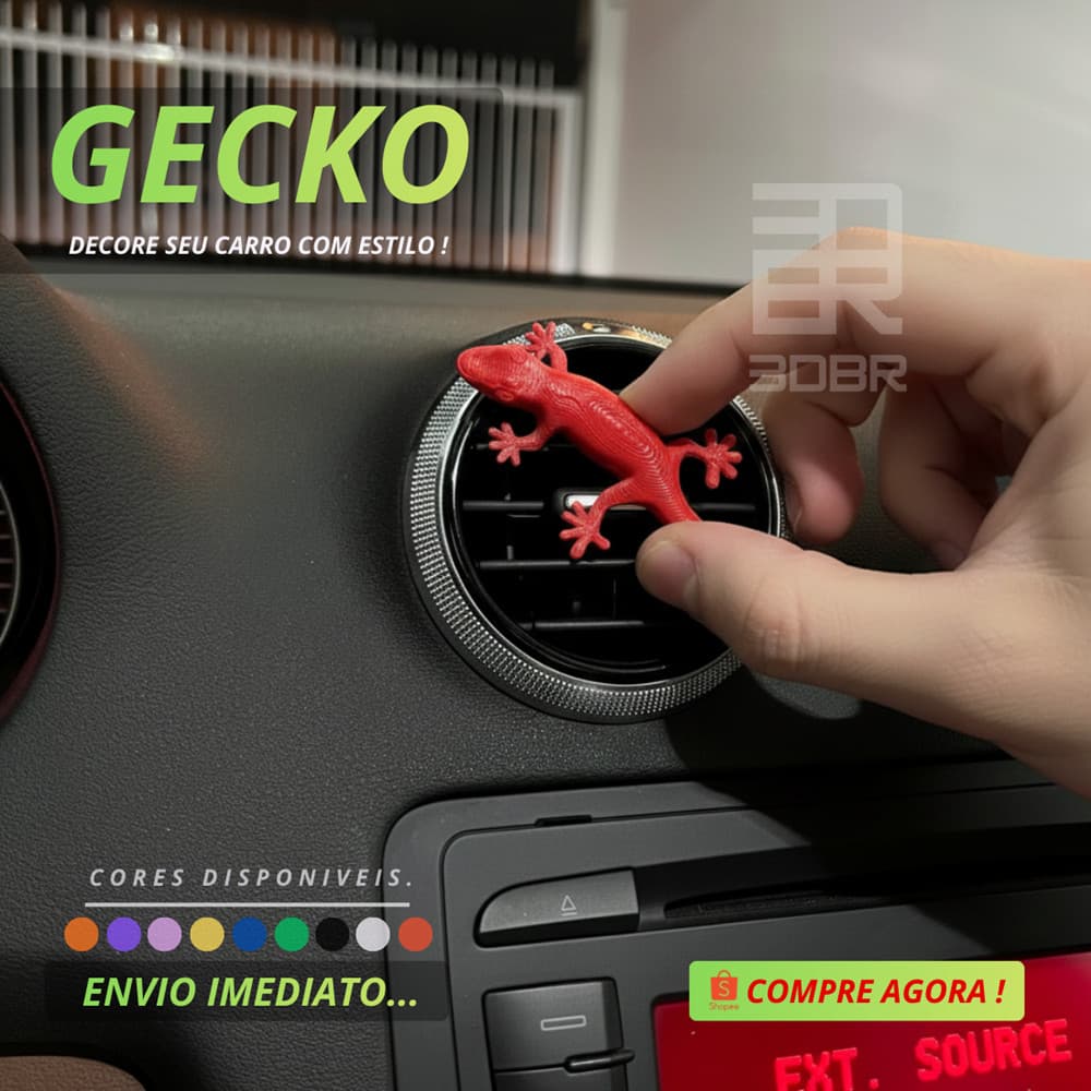 Lagartixa Gecko para difusor de ar do carro, decoração acessórios carro Audi Divertido Barato