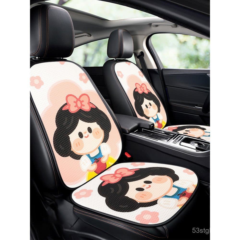 Almofada para assento de carro, universal para todas as estações, design de princesa de desenho animado fofo, capa para