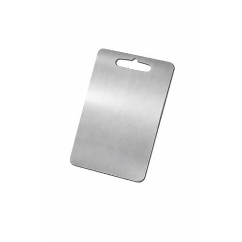 Tábua Corte Inox Resistente Tamanho Médio Design Retangular Prática Cozinha