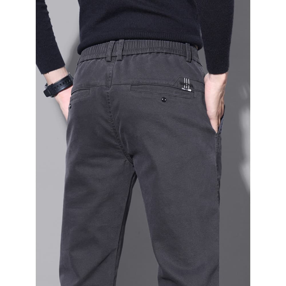 2025 novo estilo primavera calças casuais masculinas soltas primavera outono negócios estiramento calças retas moda calç