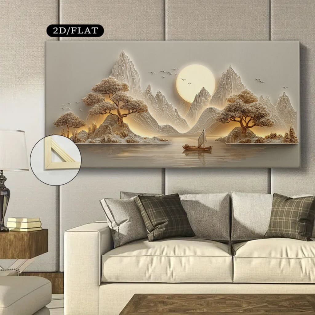 Quadro Decorativo Grande 115x80cm Elegante Suave Sala,Quarto,Copa,consultório,escritório,hall