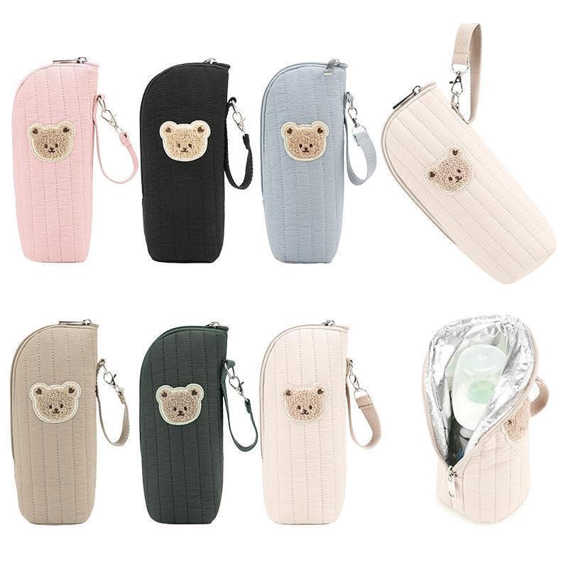 Bolsa Para Mamadeira Isolada RoadGold , Adorável Estilo Urso , Suporte Térmico , Sacola Transporte De Leite Materno , Fá