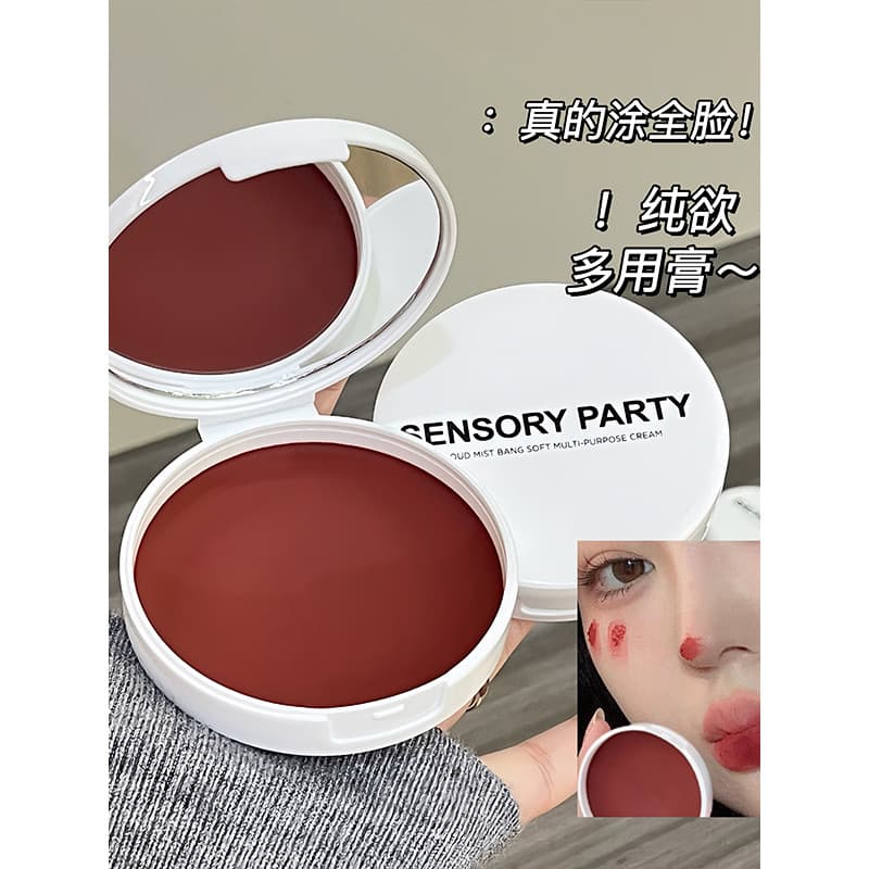 Sensorial festa nuvem névoa macio Multi-Purpose bálsamo lábio bochecha dupla utilização de longa duração não-desbotament