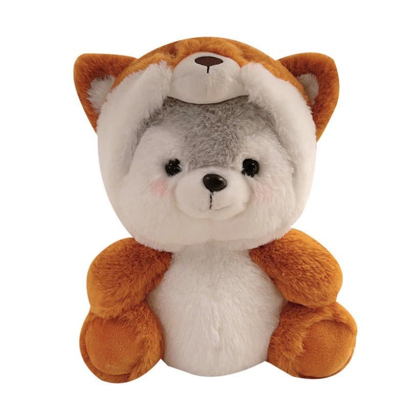 Super macio toque minha ula bonito Ha raposa boneca brinquedo de pelúcia Husky filhote de cachorro boneca agarrar máquin