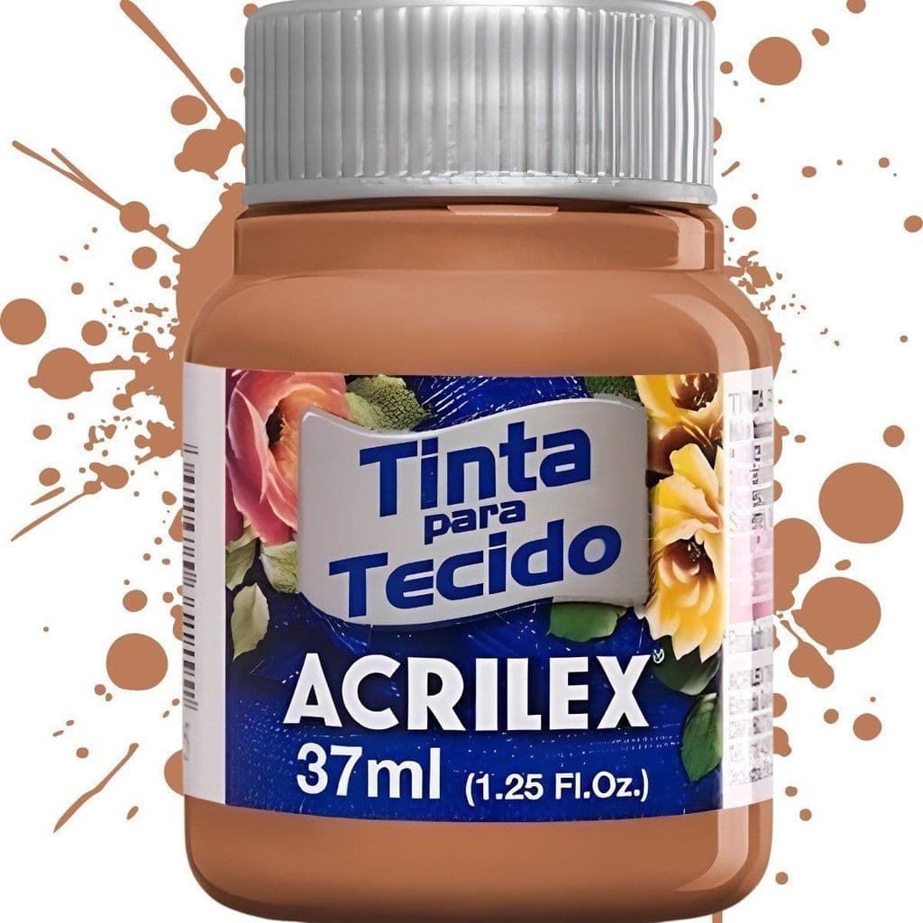 Tinta para Tecido Marrom Café 37ml Acrilex