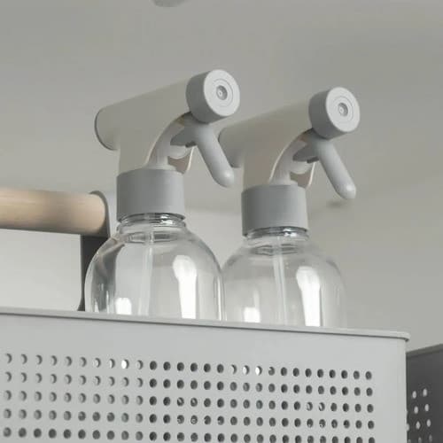 Borrifador Multiuso Flow - OU  500ml Bege com Trava de Segurança Spray Pulverizador Plástico