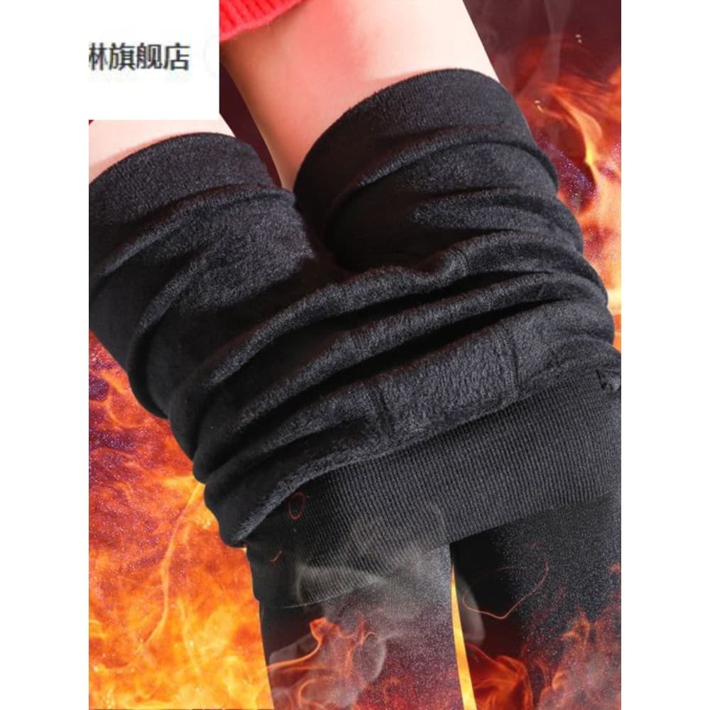 Leggings de lã de lã feminina meia-calça exterior usar outono inverno meias grossas calças compridas uso interno calças