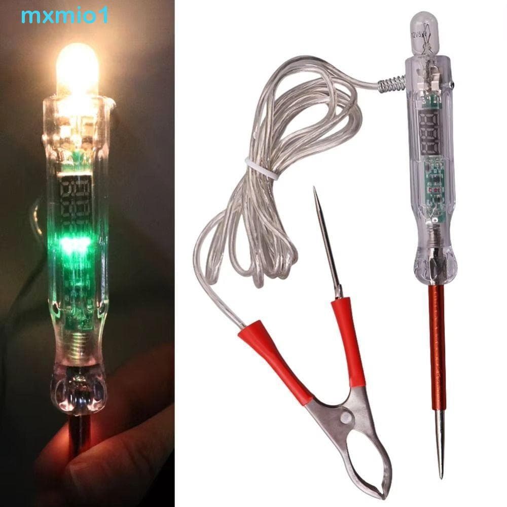Lâmpada Testadora De Circuito De Luz De Carro MXMIO1 , Caneta De Teste De Tensão De Duas Cores Com LED , Sonda De Diagnó