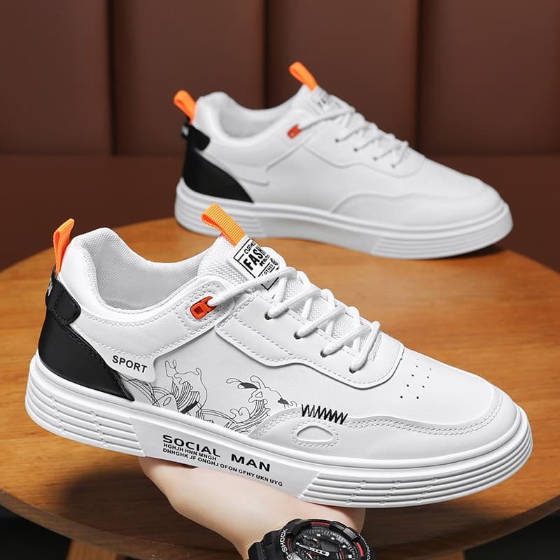 Sapatos masculinos 2026 novo estilo Casual branco tênis esportivos estudantes All-Match na moda sapatos brancos sapatos