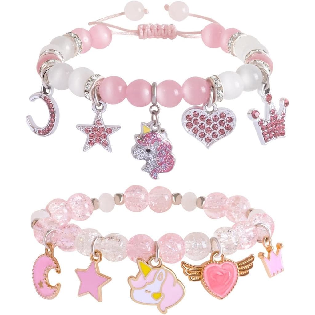 Pulseira Fofa de Axolote/Unicórnio, Decorações de Aniversário, Presentes para Meninas, Irmãs, Melhores Amigas, Pulseiras