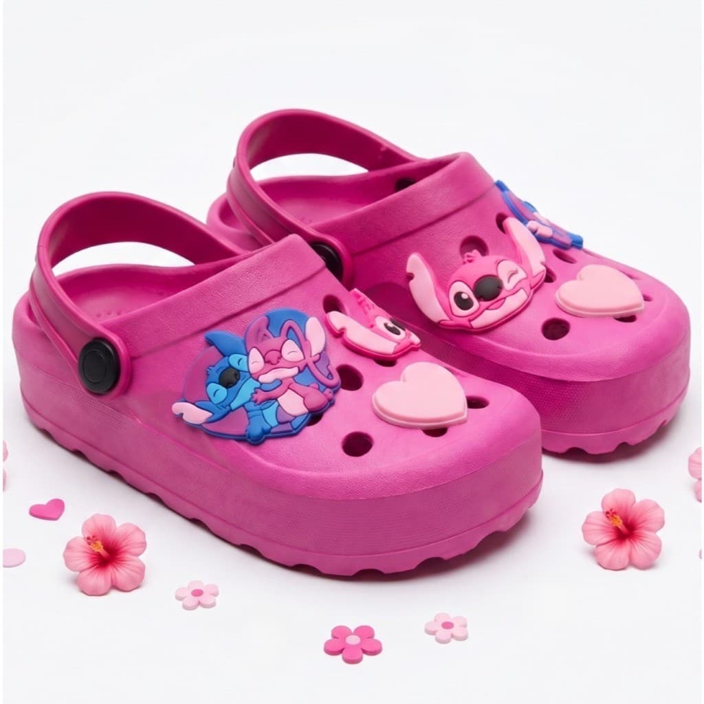 Babuche Infantil Feminino Original Antiderrapante Várias Cores Para Menina Sandália Fechada Promoção
