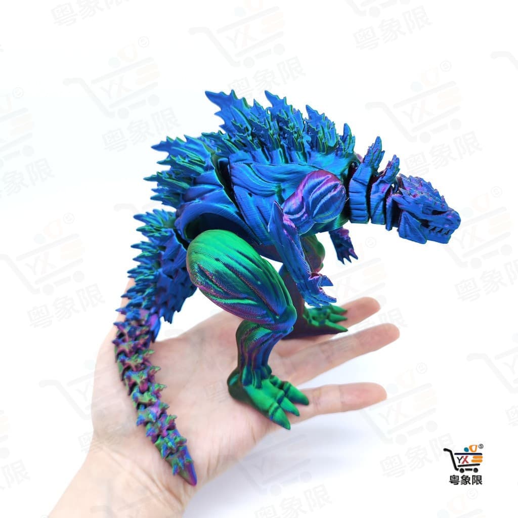 Dinossauro Godzilla Muscular Impresso Em 3D Com ArticulaçõEs MóVeis Figura Criativa Novo Presente De Arte E DecoraçãO