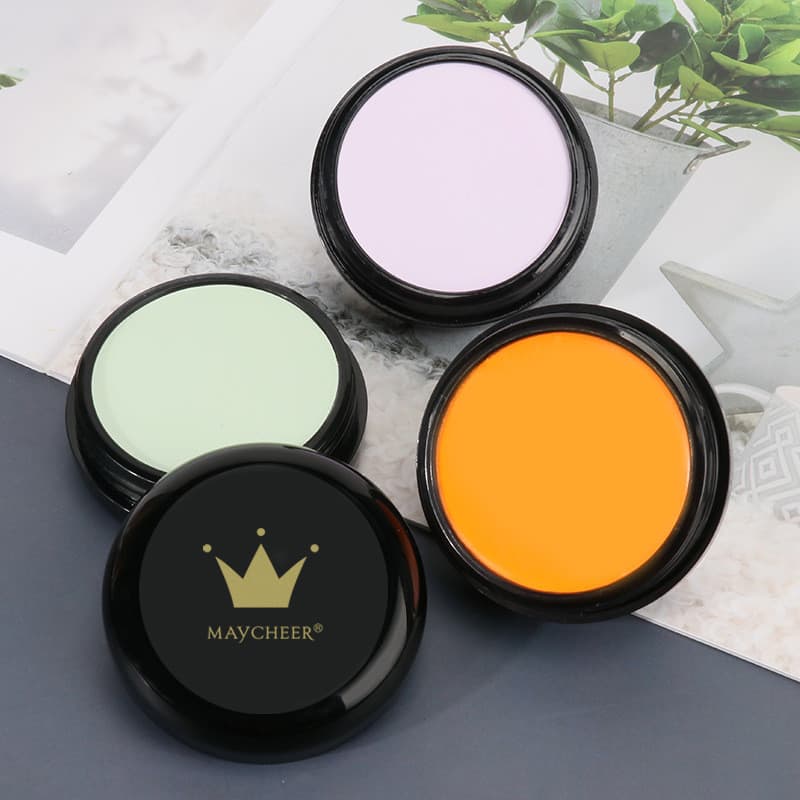 Meiqier corretivo 12 cores forte cobertura manchas marcas de Acne fundação creme tatuagem corretivo rosto foto estudante
