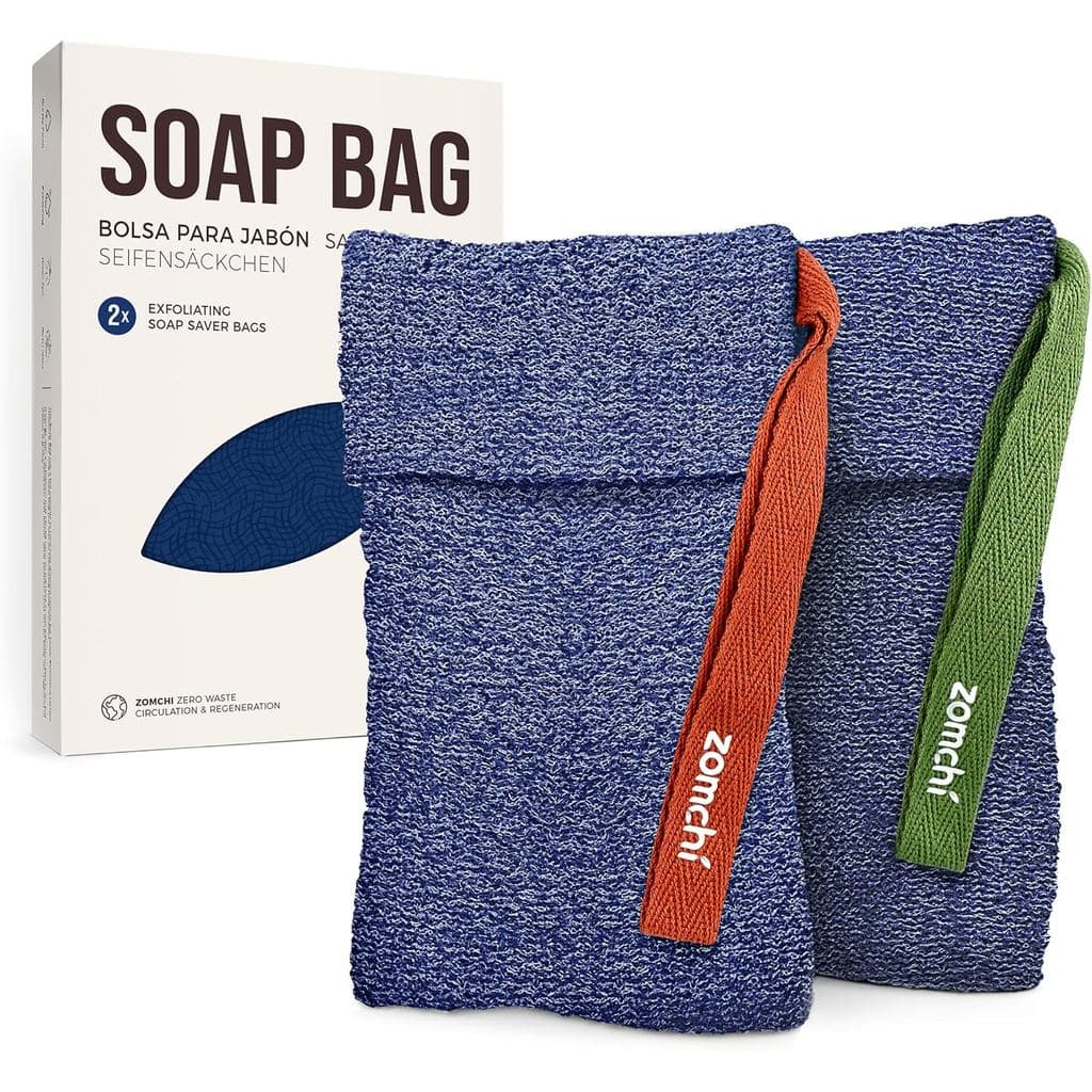ZOMCHI 2 Peças de Sacos para Sabonetes em Barra, Sacos Esfoliantes para Conservação de Sabonete, Bolsa para Sabonete Líq