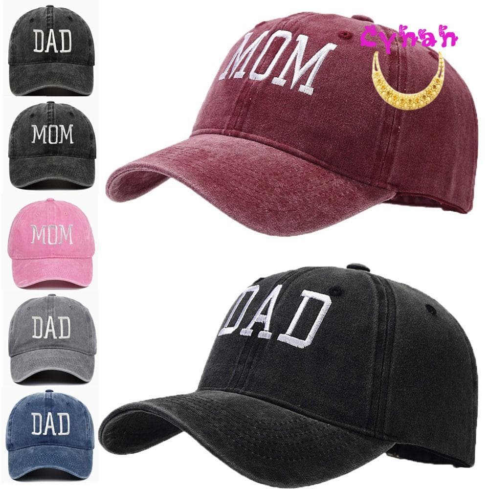 Boné CYNAN Desgastado Desbotado , Viseiras Vintage DAD MOM Bordado Bonés De Beisebol , Chapéus Protetores Solares Ajustá