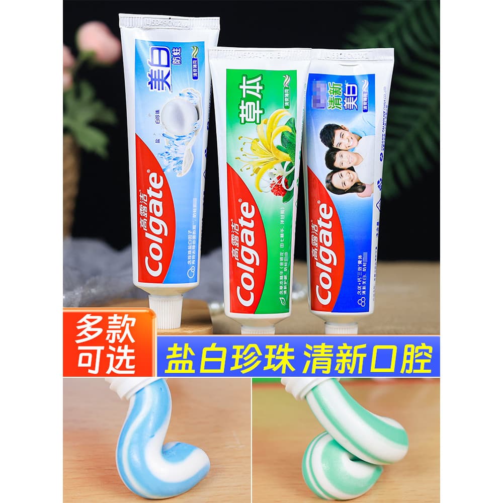 Colgate pasta de dente hortelã ervas fresco Oral flúor dentes limpos clássico marca antiga família Wear masculino femini