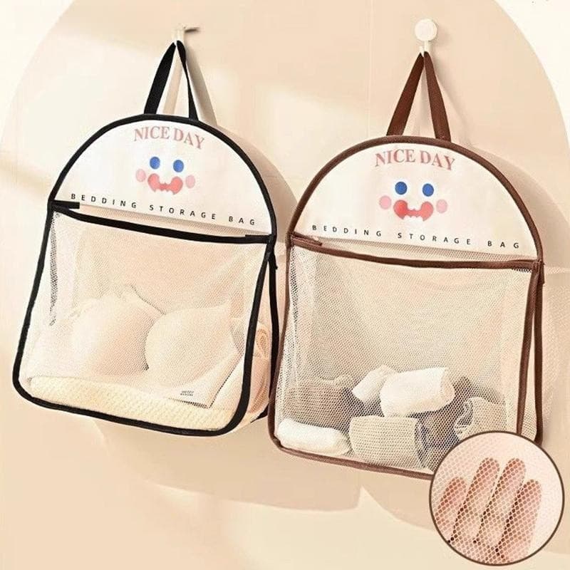 Saco De Armazenamento De Roupa Interior Pendurado Na Parede Malha Respirável Meias Organizador De Guarda-Bone