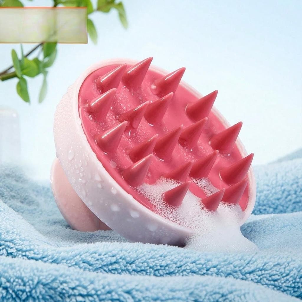 Massageador De Couro Cabeludo Shampoo Escova De Silicone Macio Escova de Lavar Cabelo Capilar Espuma