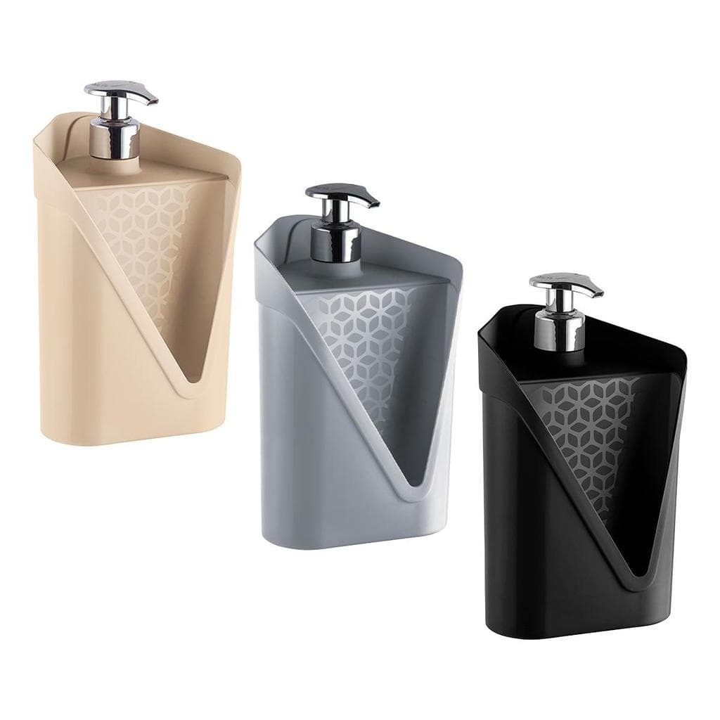 Dispenser de Detergente e Bucha Click 500ml Organizador de Pia UZ435 - UZ
